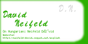 david neifeld business card